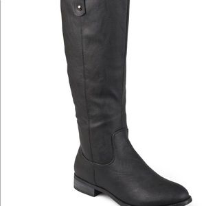 Size 10 Journey Wide Calf Black Knee High Boots